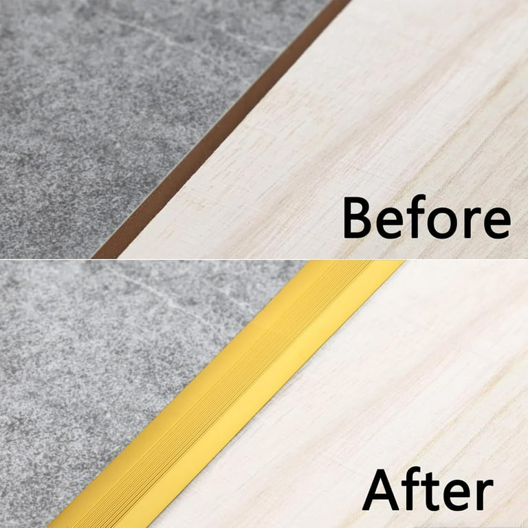 Aluminum Floor Transition Strip, Cuttable Carpet to Tile Threshold ...