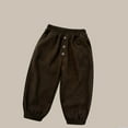 thumbnail image 2 of Ltctricy Toddler Baby Boys Corduroy Pants Trendy Loose Pull on Trousers Casual Soft Comfy Solid Fall Clothes, 2 of 3