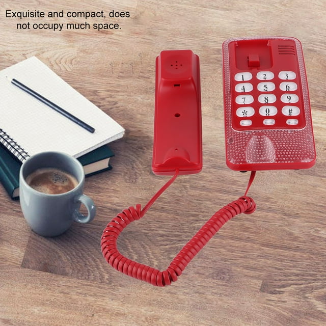 Teléfono de Casa ANGGREK Montaje en Pared Fijo Joystick para Hotel Familiar Azul