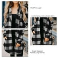 thumbnail image 3 of Chaqueta De Mujer,Chaqueta A Cuadros A Cuadros De Otoño Invierno para Mujer Abrigo con Cuello De Solapa A Cuadros para Mujer Resultados Impresionantes, 3 of 4