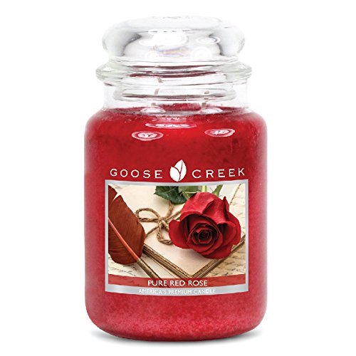 Goose Creek Scented Candles Pure Red Rose Large Jar Candle Great