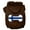 Brown, variant on Pet, Dog Cat Hoodie Screen Printed, "Bone Shaped Finland Flag"