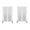 White, variant on Abbey Modern 32" Bookcase Cabinet in Maple and Off White (4-Shelf) - Set of 2
