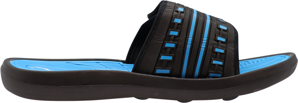 NORTY Mens Adjustable Slide Sandals Adult Male Footbed Sandals Blue - image 3 of 7