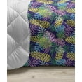 thumbnail image 3 of Tropic Down Alternative Comforter, Colorful Jungle Tree Like Monstera Palm Leaves Houseplants Composition, Microfiber Quilt for All Season, 5 Sizes, Coral Emerald and Teal, by Ambesonne, 3 of 3