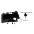 thumbnail image 2 of EMI EBL-430 Sprague Rappaport Stethoscope and Large Adult Manual Aneroid Sphygmomanometer Blood Pressure Cuff - Black, 2 of 6