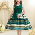 thumbnail image 5 of FAHXNVB Girls Mesh Tulle Dresses Sleeveless Stripe Bow A Line Dress for Wedding Birthday Party Fashion Casual Princess Dress 2-10 Years, 5 of 6