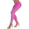 thumbnail image 3 of Gilbin Ultra Soft High Waist Leggings for Women-Many Colors -One Size & Plus Size (Pink S-L), 3 of 4