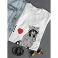 thumbnail image 3 of I Love Raccoons Tee Women's -Image by Shutterstock, 3 of 4