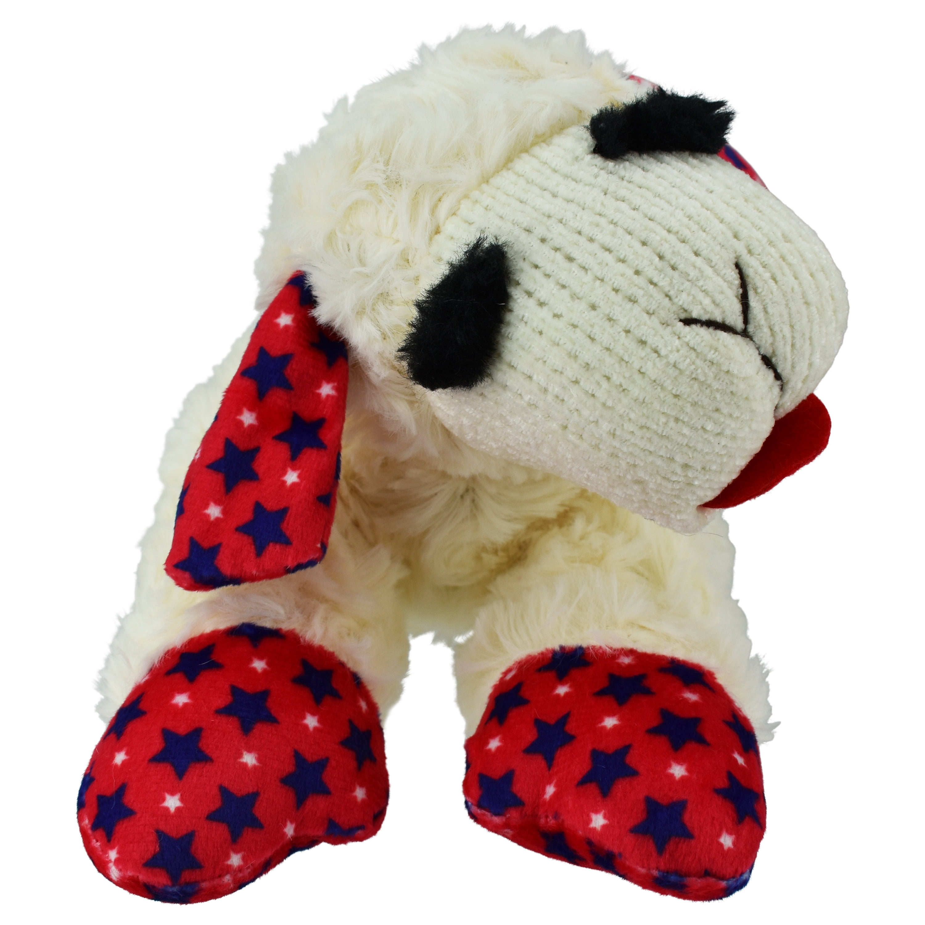 Multipet Patriotic Lamb Chop, Dog Toy, Size 10.5"