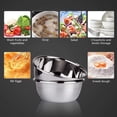 thumbnail image 4 of 304 Stainless Steel Mixing Bowls without Lids Set of 5 for Kitchen- Easy To Clean, Nesting Bowls for Baking, Stand Mixer, 4 of 6