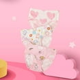 thumbnail image 4 of Coerni Toddlers Little Girls Softcotton Briefs Panties Pack of 3 Cartoon Printing Underwear Breathable Comfort Underpants, 4 of 4