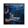 thumbnail image 3 of Boom Arm Microphone Mic Stand for Blue Yeti, HyperX QuadCast SoloCast, Snowball, Fifine and Other Microphones, Black, 3 of 11