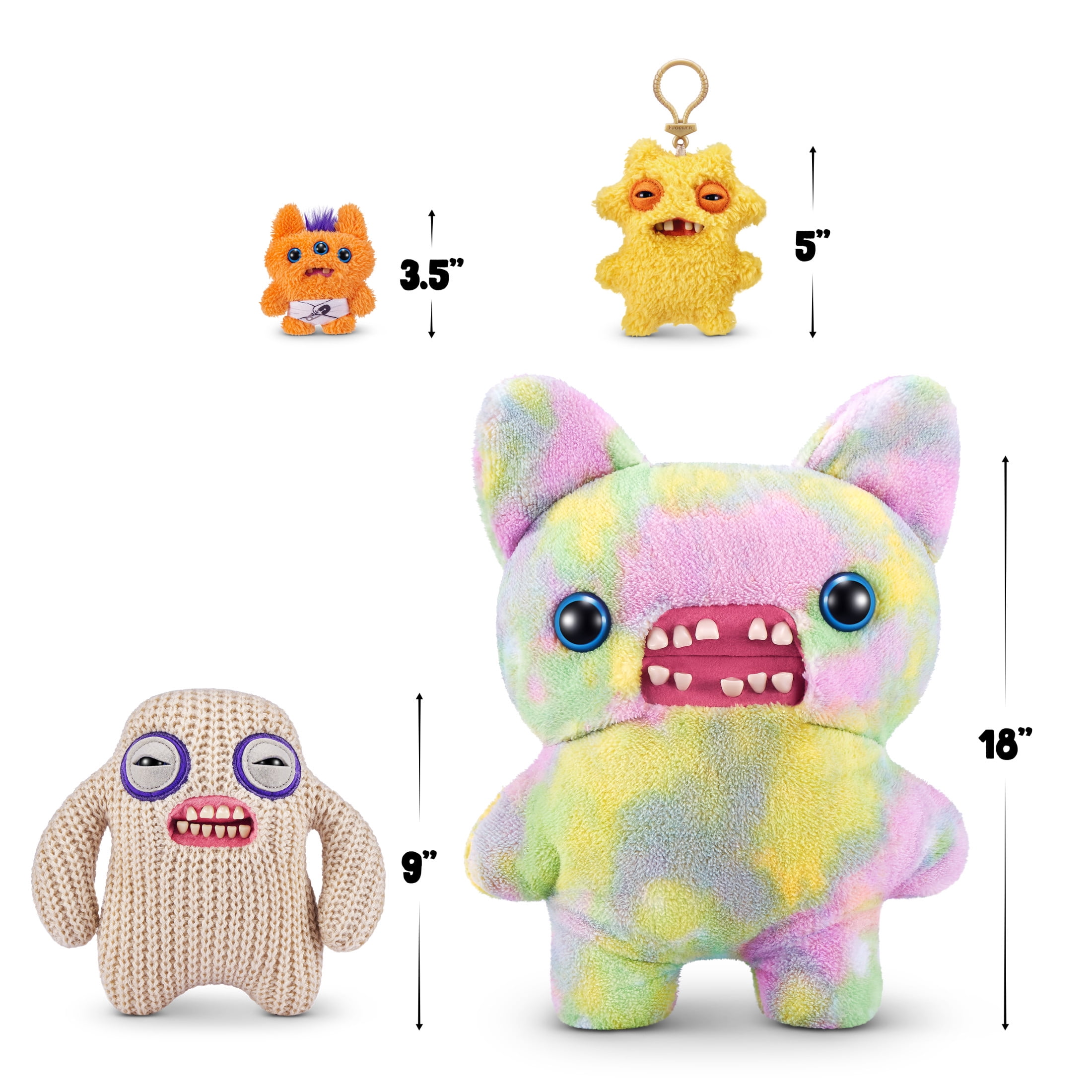 Fuggler New Fuggs on the Block 9 inch (Mr Needles), Funny Ugly Monster Soft Plush Toy by ZURU  (图5)