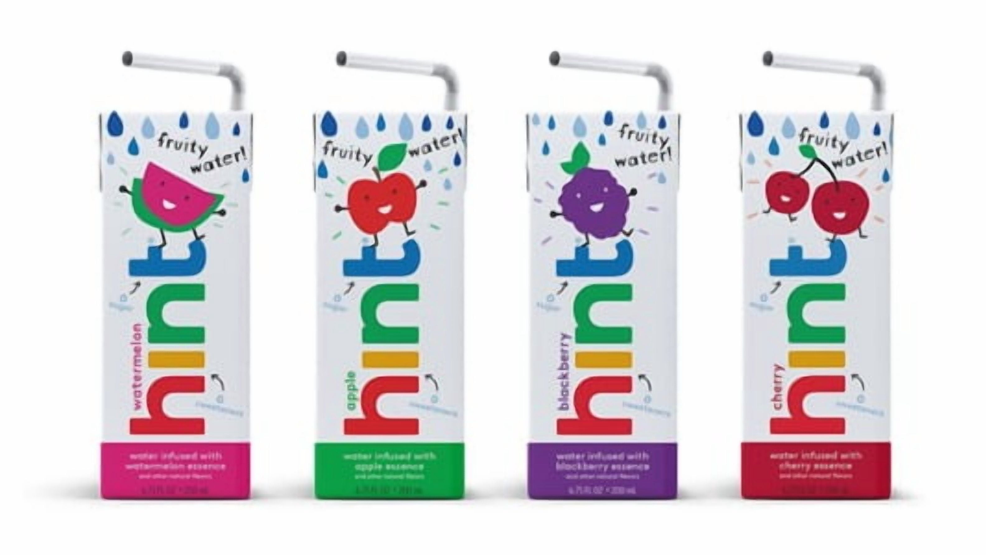 Hint Kids Water Variety, (Pack of 32) 6.75 Fl Oz, 8 Boxes Each of: Watermelon, Cherry, Blackberry, Apple, Zero Sugar, Zero Calories, Zero Sweeteners, Zero Preservatives, Zero Artificial Flavors
