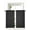 Black, variant on Vintage Brown Curtains 72 Inch Length,Sheer Curtains for Bedroom Living Room Window Farmhouse Retro Dark Solid Color Linen Texture Voile Drapes Kitchen Curtains Small Half Window 52"x72" 2 Panels