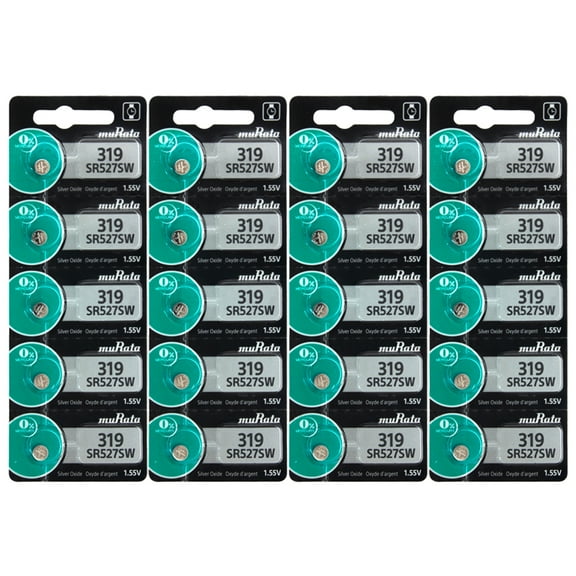 319 SONY/MURATA SR527SW 1.55V LOW DRAIN BATTERY 20 Pack