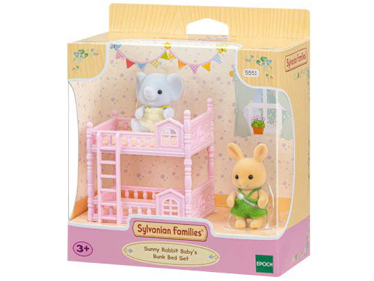 Calico Critters Sunny Rabbit Baby's Bunk Bed Set
