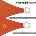 thumbnail image 4 of LOVE STORY Custom Size Waterproof 10'x12'x15.6' Orange Red Sun Shade Sail Canopy Awning UV Blockage for Outdoor Patio Garden Backyard (Customized), 4 of 8