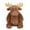 Brown, variant on Plush Moose Stuffed Animal Soft Toy for Kids and Adults Huggable Cuddly Animal Figure with Antlers for Home Decor Gift