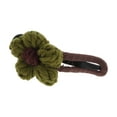 thumbnail image 5 of Unique Bargains 1 Pc Fashion Wool Floral Duckbill Hair Clips for Home Green Brown, 5 of 5