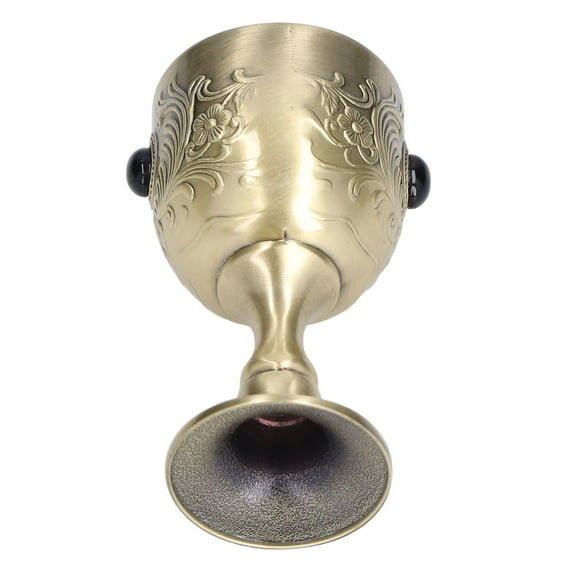 Gold Chalice, Polishing Process Zinc Alloy Chalice Highly Durable Glossy for Restaurant for Bar for Home