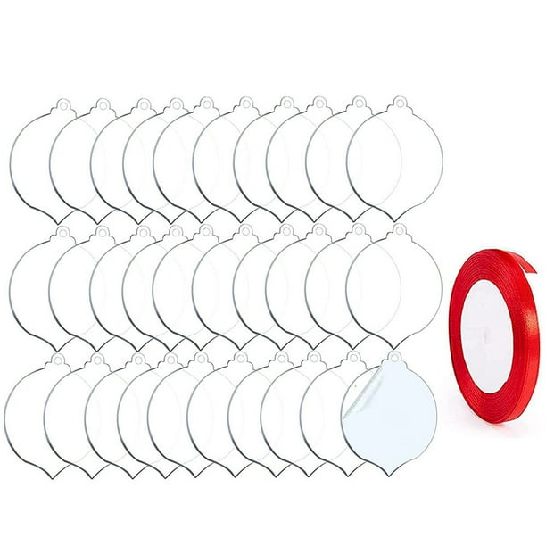 Matsuzay Llavero con colgante de Navidad, colgantes de borlas multicolores transparentes, llavero de acrílico, juego de llavero de decoración de Artesanía Matsuzay HA073959-00