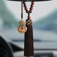 thumbnail image 5 of Cloisonne Gourd Car Pendant Rearview Mirror Hanging Ornament Lucky Decoration Accessory for Men and Women, 5 of 6