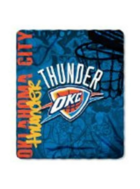 Oklahoma City Thunder 50x60 Fleece Blanket - Hard Knock Design