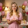 thumbnail image 5 of Birthday Candle, Glitter Pink Bow Number Candle, 1 Piece for Birthday Party Cake Decoration, 5 of 7