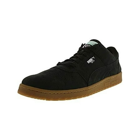 PUMA Men's Sky Ii Lo Diamond Ankle-High Suede Fashion Sneaker BLACK