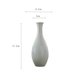thumbnail image 2 of Jarrón de cerámica mate redondo de diseño moderno for decoración estética., 2 of 6