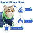 thumbnail image 2 of Breathable Mesh Anti Scratch Adjustable Cat Net Bag for Bathing，Cat Grooming Bag for Nail Trimming - Polyester Soft Cat Washing Bag (Blue-Green), 2 of 7
