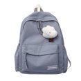 thumbnail image 1 of Schoolbag Female Student Korean Version Female Junior High School College Solid Color Backpack Versatile High-value Backpack, 1 of 5