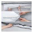 thumbnail image 4 of Funda de Edredón Duvet con Pompones y Funda de Almohada Esquimal (Gris Claro -Gris, Individual), 4 of 7