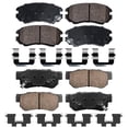 thumbnail image 5 of Detroit Axle - Front Rear Brake Pads for Hyundai Elantra Sonata Tucson Kia Optima Sportage Magentis, Ceramic Brake Pads with Hardware Replacement, 5 of 7