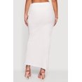 thumbnail image 4 of Women's Textured Knit Twist Front Asymmetrical Slit Skirt, 4 of 4