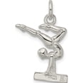 thumbnail image 3 of Sterling Silver Gymnast Charm Solid Casted Material Enchanting Handcrafted Luxury Designed for those who cherish timeless beauty, 3 of 4