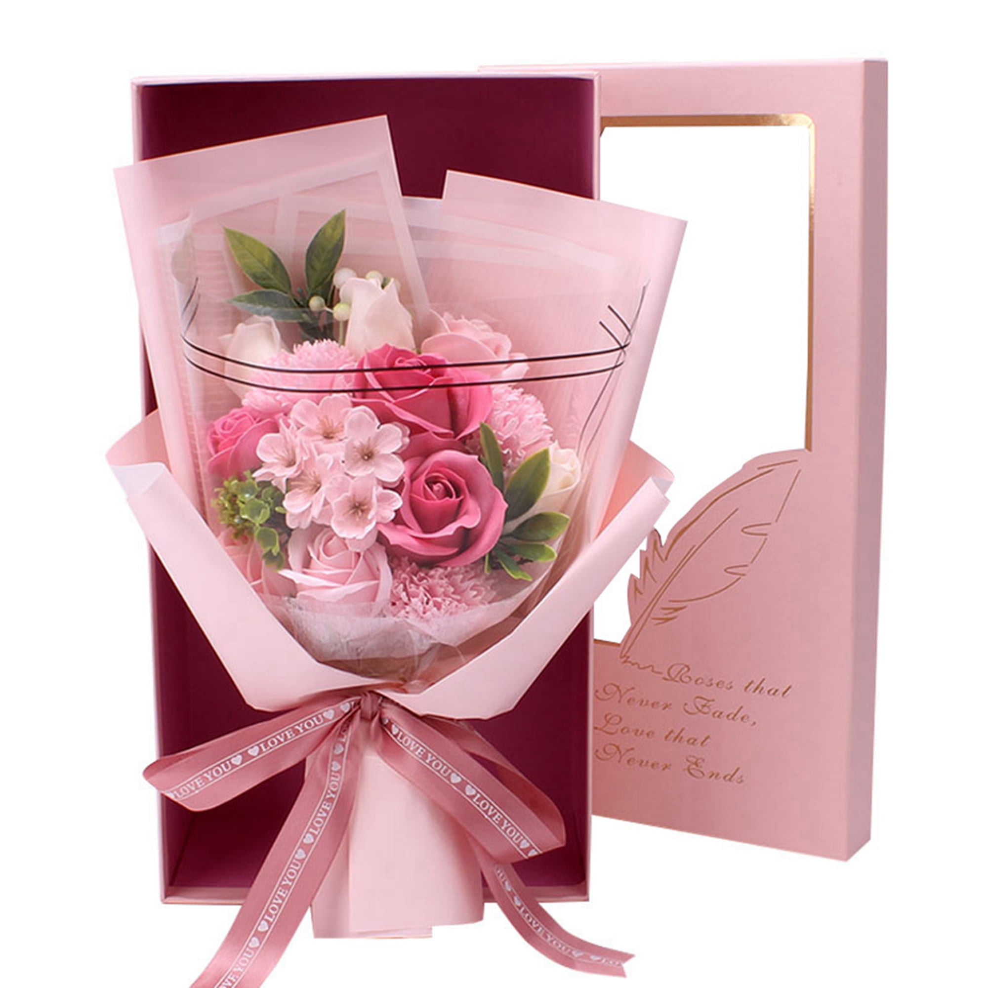  Homoyoyo 10pcs Box Bouquet Gift Bags Single Rose