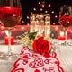 thumbnail image 4 of Paquete de 5 juegos de decoraciones para el día de San Valentín, camino de mesa y manteles individuales con corazón rojo de encaje, decoración del día de San Valentín para el hogar, boda, fiesta de aniversario, 4 of 7