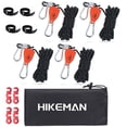 thumbnail image 1 of Cuerda de Camping HIKEMAN con Polea de Trinquete 4mm 4m (4 Piezas, Negro), 1 of 6