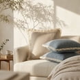 thumbnail image 6 of WWC Throw Pillow with Tassels, 18x18 inch Soft Chenille Velvet Cushion with Insert, Washable Couch Pillows for Outdoor Indoor Patio Couch and Bedroom, 6 of 6