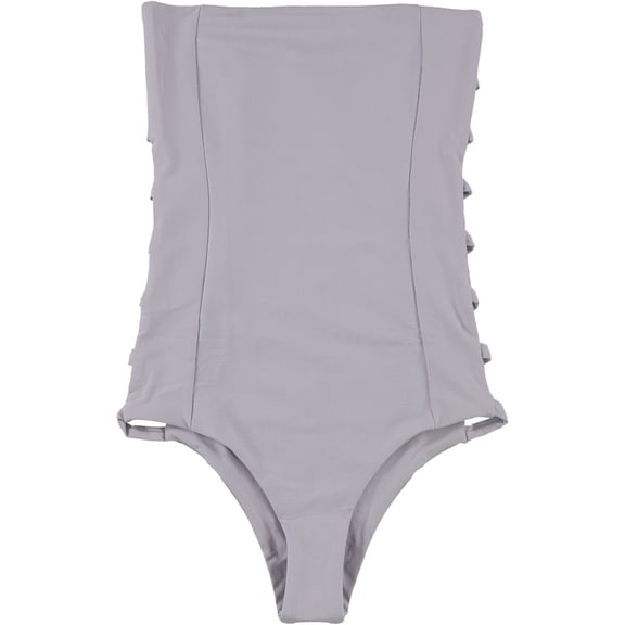 Tavik Womens Charlotte One Piece Bandeau Swimsuit, Purple, Medium