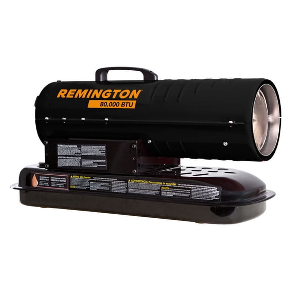 Open Box Remington REM-80T-KFA-B 80,000 Btu/Hr. 2000 Sq. Ft. Forced Air Kerosene Heater