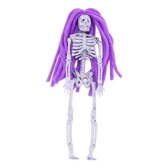 XIAOLE Halloween Hanging Trick Parts Decorations, Halloween Skeleton Ghost Decorations, Halloween Hanging Decoration, For Haunted House Prop Decor, Halloween Outdoor Indoor Decor, Purple