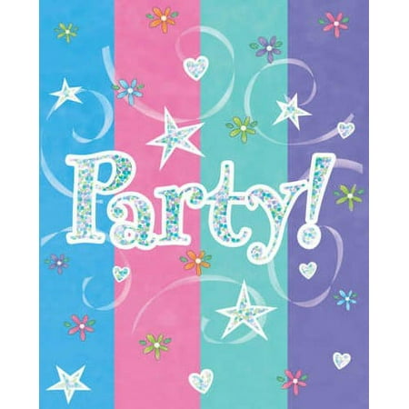 Girl Time Party Invitations.