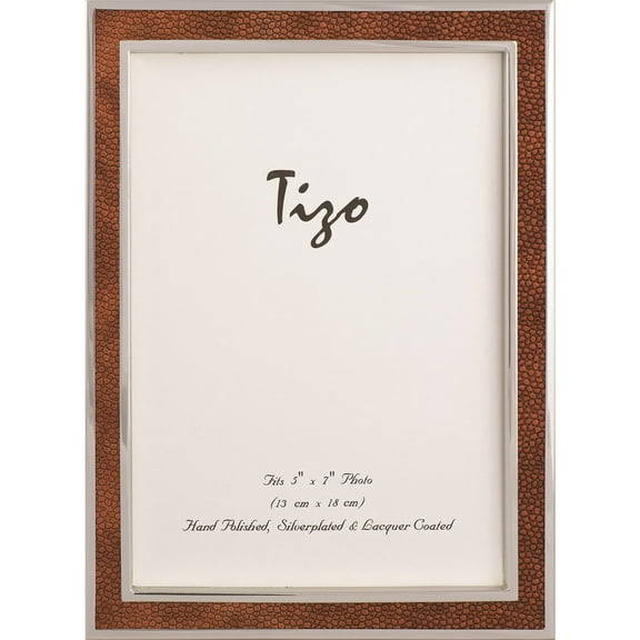 Faux Stingray Brown 7.5X9.5 Photo Frame Designer Jewelry by Sweet Pea