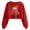 Z2-Red-christmas sweatshirts for women, variant on Qzwdhjm Womens Cropped Sweatshirts for Christmas Crewneck Xmas Santa Hat Graphic Sweatshirt Long Sleeve Thin Fleece Crop Pullover for Winter Holiday
