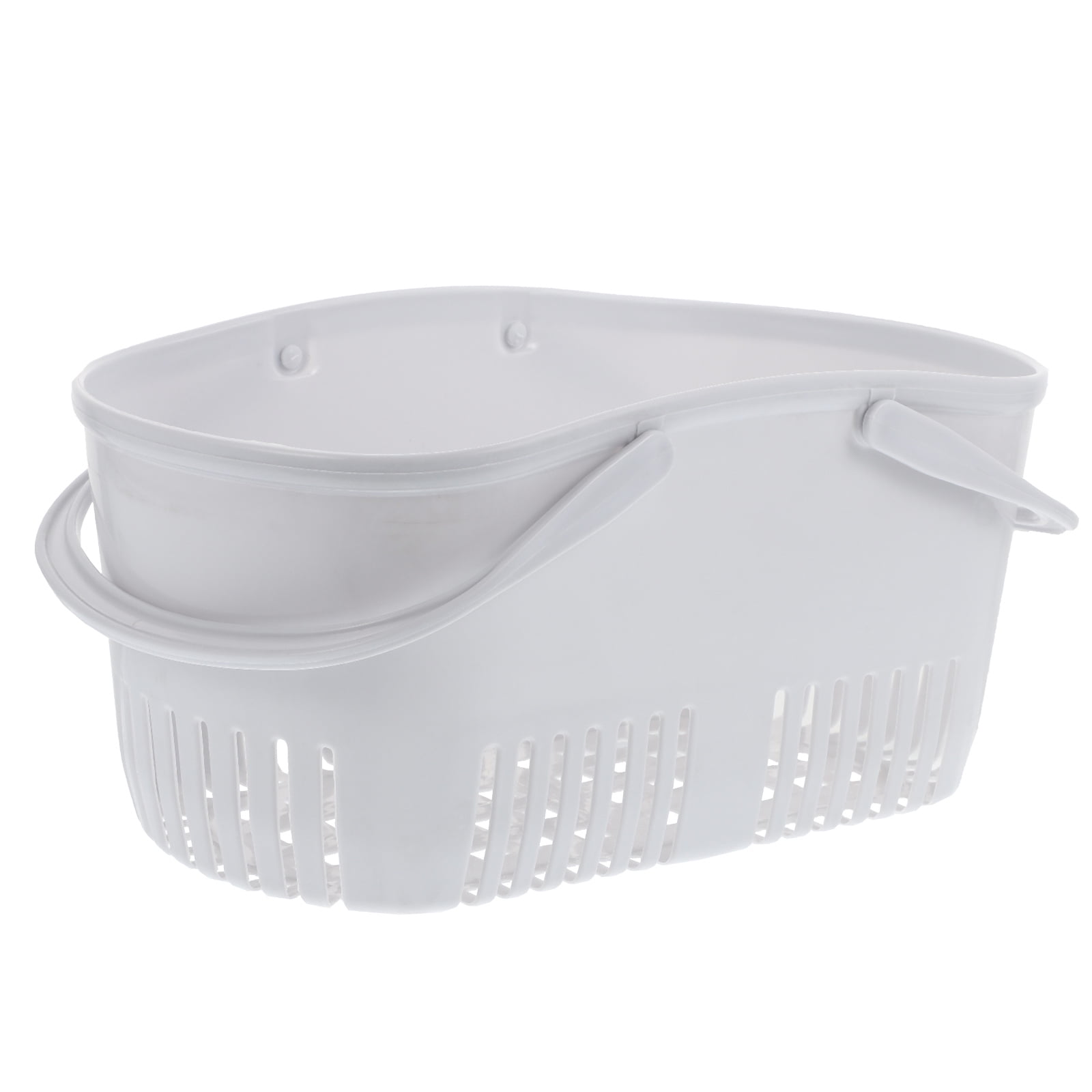 Hemoton Basket Shower Caddy Storage Tote Plastic Shampoo Handles Dormitory Bath Organizers