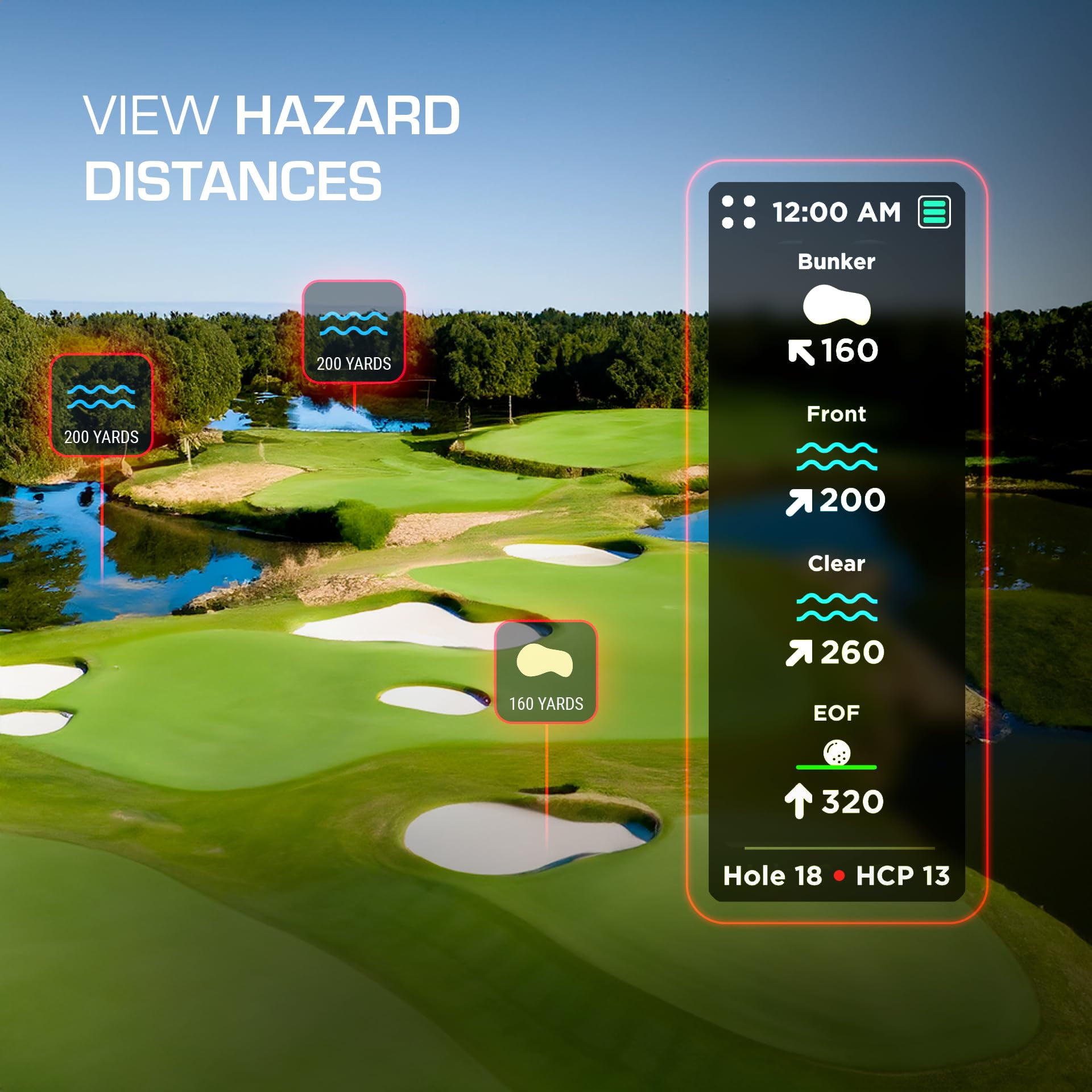 Sound Pro Golf GPS Speaker, Voice Scoring, Golf Cart Magnetic, Green View, 42,000+ Courses, Visual + Audible Distances, Hazard Distance, Touch Screen, 10+ Hours Battery, Power Bank, IPX7 Waterproof